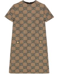 Gucci - GG Wool Dress - Lyst
