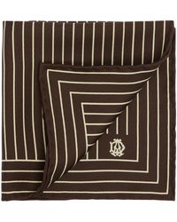 dunhill - Mulberry Silk Stripe Pocket Square - Lyst