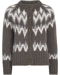 Veronica Beard - Fair Isle Christina Cardigan - Lyst