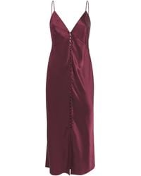 Olivia Von Halle - Silk Ilse Midi Slip Dress - Lyst