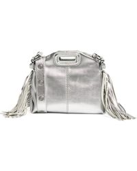 Maje - Mini Leather Miss M Shoulder Bag - Lyst