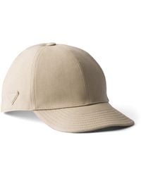 Prada - Linen Baseball Cap - Lyst