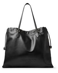 Jimmy Choo - Large Leather Drawstring Tote Bag - Lyst