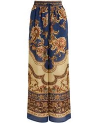 Zimmermann - Silk Printed Aster Trousers - Lyst