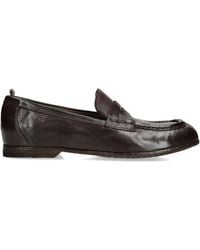 Officine Creative - Leather Badge Loafers - Lyst