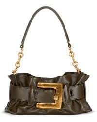 Balmain - Mini Leather Anthem Shoulder Bag - Lyst