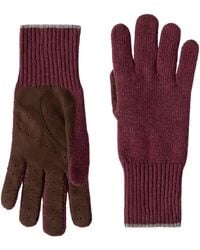 Brunello Cucinelli - Cashmere-Suede Gloves - Lyst