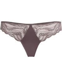 Calvin Klein - Lace Sensual Stretch Thong - Lyst