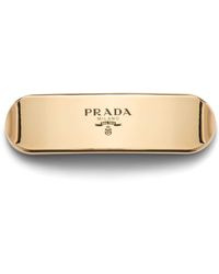 Prada - Metal Logo Hair Clip - Lyst