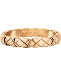 Chanel - Beige Gold Coco Crush Ring - Lyst
