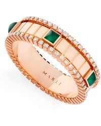 Marli New York - Diamond And Agate Life Spinning Ring - Lyst