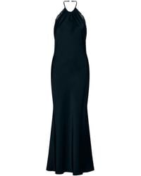 Marella - X Cora Corré Satin Halter-Neck Maxi Dress - Lyst
