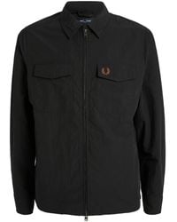Fred Perry - Collared Zip-up Jacket - Lyst