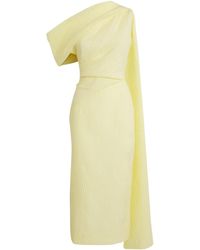ROKSANDA - Cloqué One-Shoulder Maite Midi Dress - Lyst