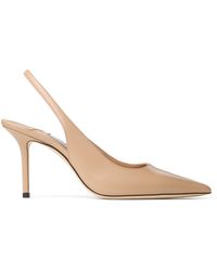 Jimmy Choo - Love 85 Leather Slingback Pumps - Lyst