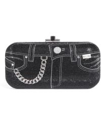 Judith Leiber - Crystal Jeans Long Slide Clutch Bag - Lyst