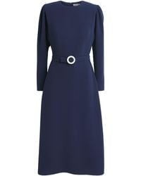 Edeline Lee - Belted A-Line Midi Dress - Lyst