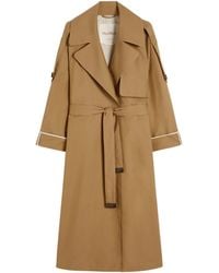 Max Mara - Oversized Water-Repellent Twill Trench Coat - Lyst