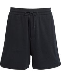 Emporio Armani - Cotton-blend Ribbed Shorts - Lyst