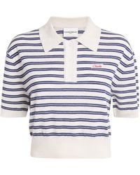 Claudie Pierlot - Wool Stripe Polo Sweater - Lyst