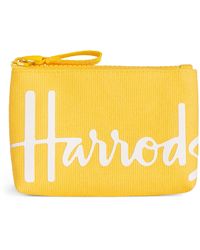 Harrods - Cotton Logo Coin Purse - Lyst