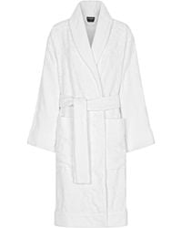 Dolce & Gabbana - Terry Cotton Dg Logo Robe - Lyst
