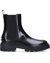 Tod's - Leather Gomma Pesante Chelsea Boots - Lyst