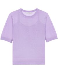 Maje - Knit T-Shirt And Cami Top Set - Lyst