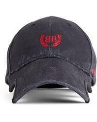 Balenciaga - Cotton Laurel Baseball Cap - Lyst