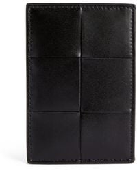 Bottega Veneta - Leather Maxi Intrecciato Card Holder - Lyst