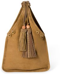 Miu Miu - Suede Tassel Tote Bag - Lyst