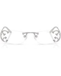 Prada - Metal Rectangular Sunglasses - Lyst