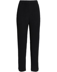 Issey Miyake - Hatching Pleats Trousers - Lyst