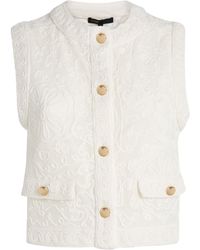 Maje - Guipure Lace Waistcoat - Lyst
