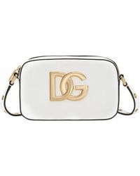 Dolce & Gabbana - Leather Dg Logo Shoulder Bag - Lyst