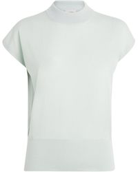 Agnona - Cashmere Short-Sleeve Sweater - Lyst