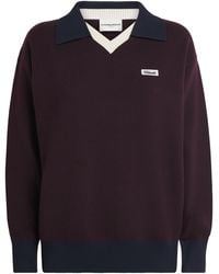 Claudie Pierlot - Wool-Blend Polo Sweater - Lyst