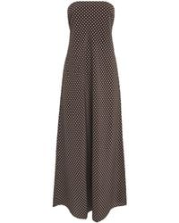 Matteau - Silk Polka Dot Maxi Dress - Lyst