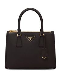 Prada - Medium Leather Galleria Top-Handle Bag - Lyst