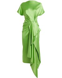 ROKSANDA - Satin Zoa Midi Dress - Lyst