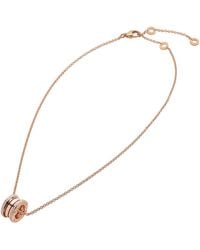 BVLGARI - And Diamond B.Zero1 Necklace - Lyst