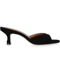 STAUD - Suede Brigitte Mules 60 - Lyst