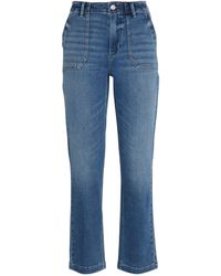PAIGE - Mayslie Straight Ankle Jeans - Lyst