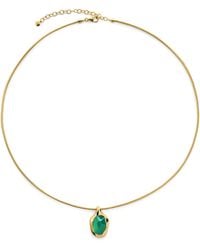 Monica Vinader - Vermeil And Onyx Odyssey Necklace - Lyst