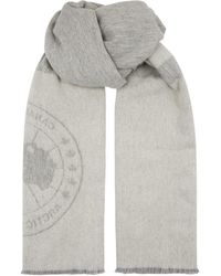 Canada Goose Logo Blanket Scarf - Gray