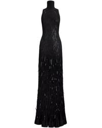 Ralph Lauren - Mulberry Silk Embellished Maxi Dress - Lyst