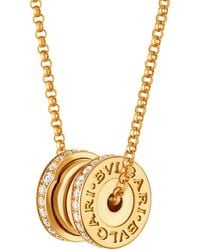 BVLGARI - And Diamond B.Zero1 Pendant Necklace - Lyst