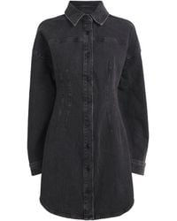 GOOD AMERICAN - Denim Shaped Mini Dress - Lyst