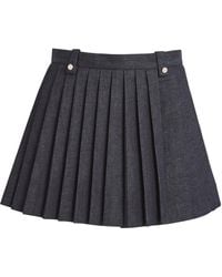 Maje - Denim Pleated Skort - Lyst