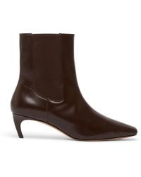Marella - Leather Heeled Ankle Boots - Lyst